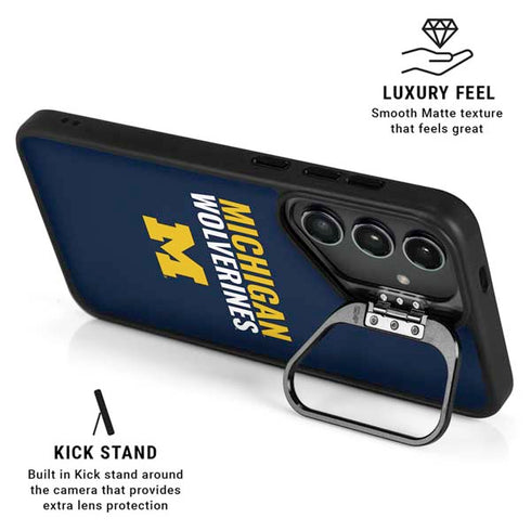 University of Michigan Wolverines M Galaxy S24 Plus Kickstand Case